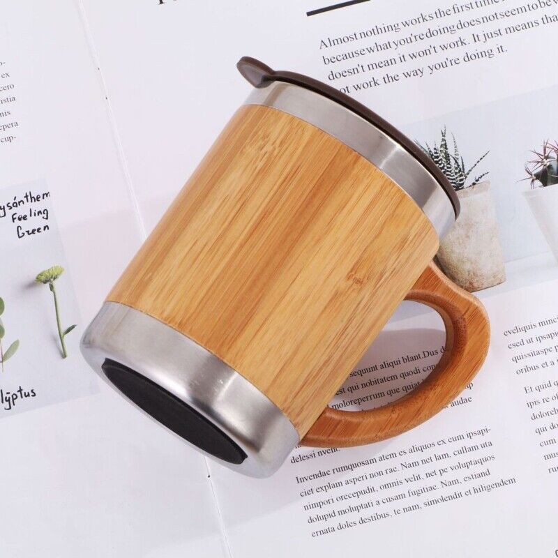 Bamboo Travel Mug 400ml - Hipster  Whitehouse & Continental Linen