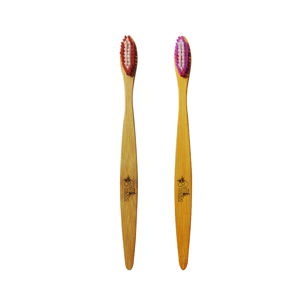 Bamboo Toothbrush Standard Adult - Medium (Pack Of 2) | Bamboo India