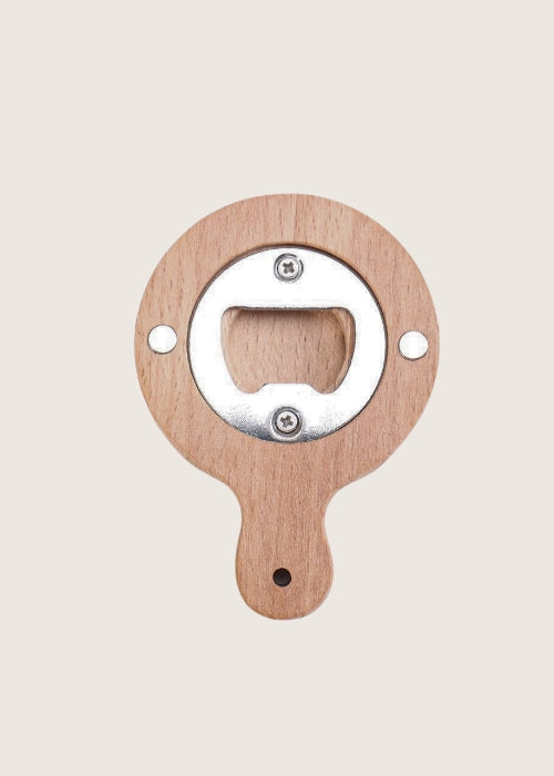 Bamboo Fridge Magnet and Bottle Opener