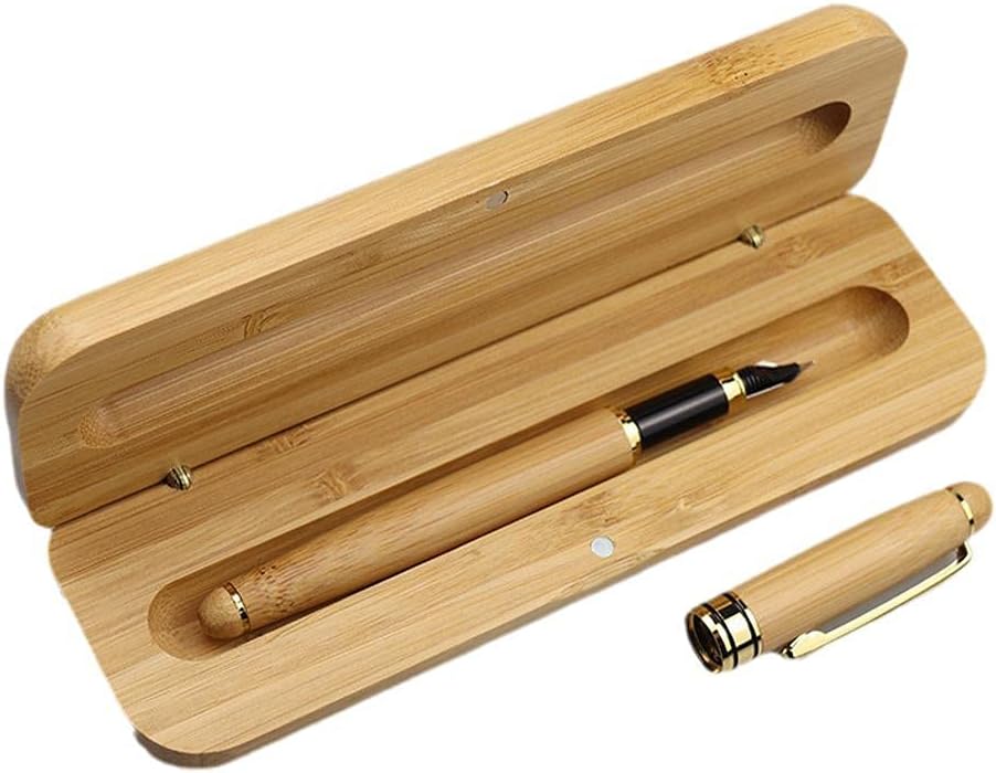 Bamboo Fountain Pen with case Executive Bamboo India