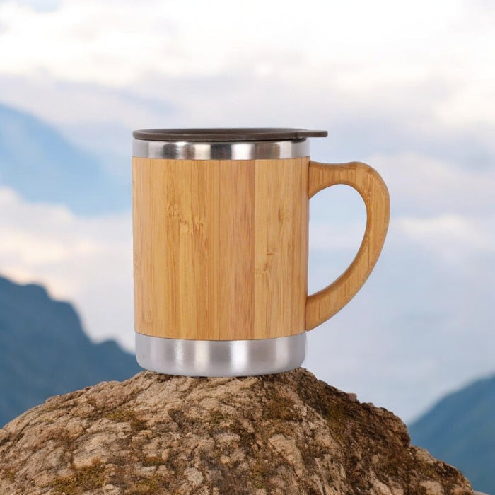 Bamboo Thermos Coffee Mug