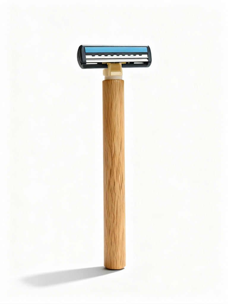 Bamboo Shaving Razor Pack of 2 with free Shaving Gel