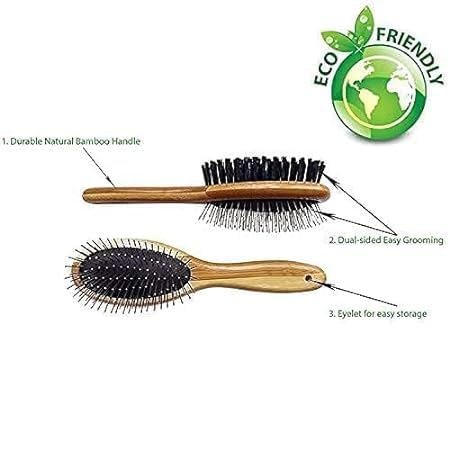 Bamboo Deshedding Brush for Dogs and Cat