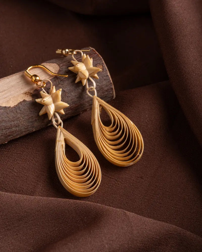 Juhi With Quill Drop Earrings